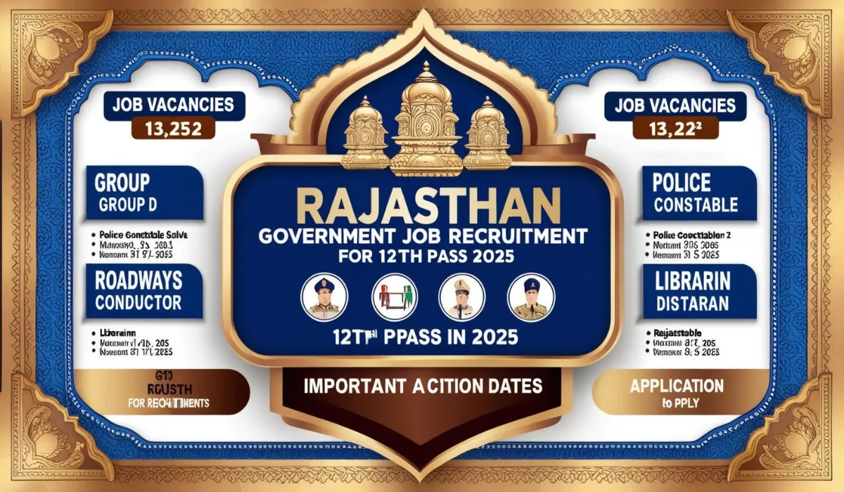 Rajasthan 12th Pass Recruitment 2025