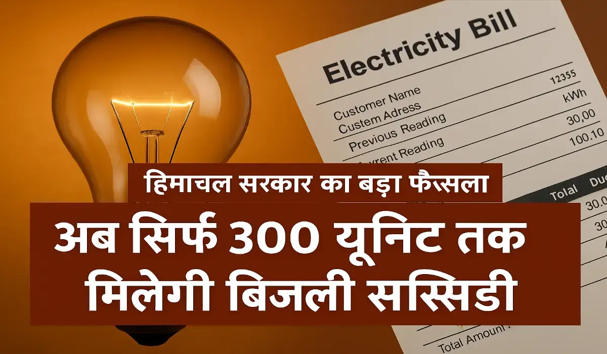 bijli subsidy Himachal 2025